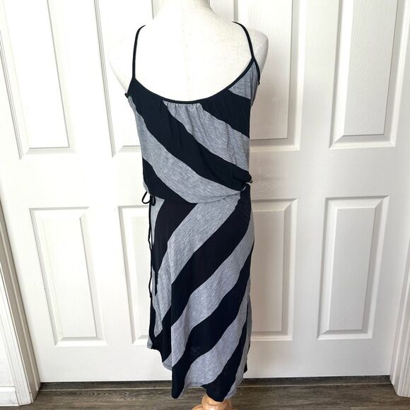 Splendid grey and black spaghetti strap blouson dress - Picture 4 of 9